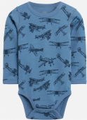 Baby Body Baloo blau mit Flugzeugen