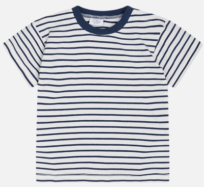 Hust &amp; Claire Baby T-Shirt Arwin geringelt marine 86