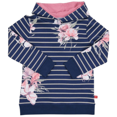 Enfant terrible Sweatshirt Hoodie mit Streifen und Blumendruck