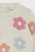 Hust & Claire MiniPullover Pippa  creme mit Blüten